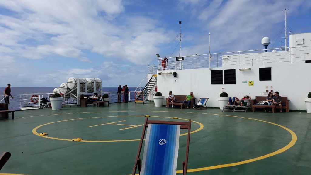 cubierta superior ferry